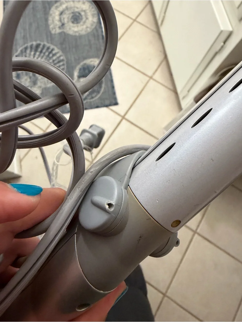 Silver Curling Iron - Gray Barrel